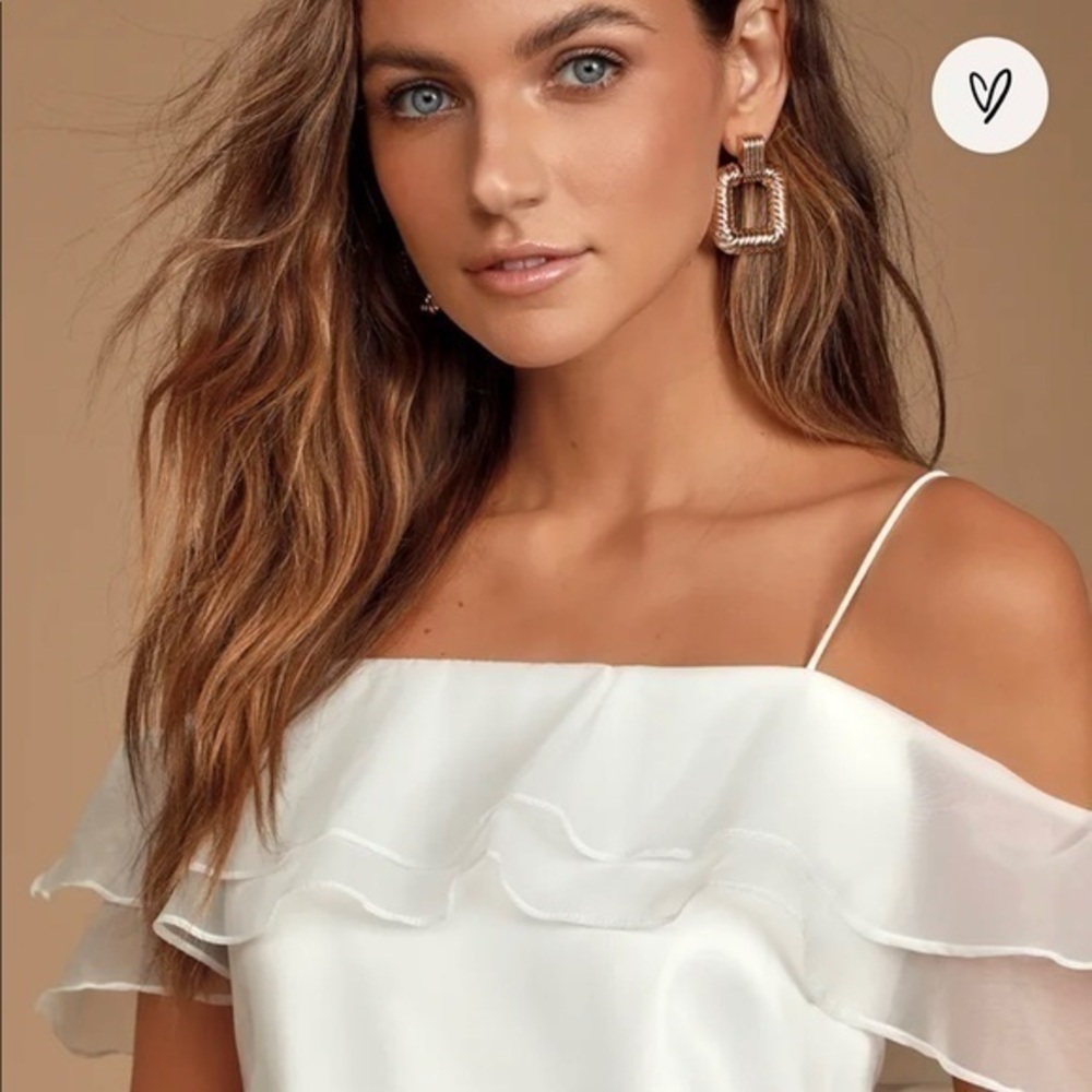 Lulu’s Sweet Angel White Off-Shoulder Slip Dress - Picture 5 of 10